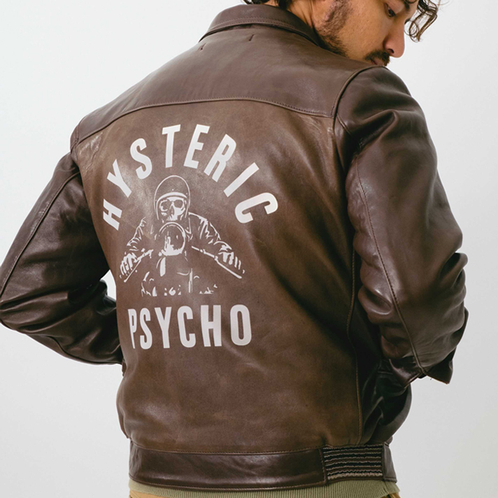 Hysteric Glamour x Lewis Leathers collaboration 385 Countryman jacket